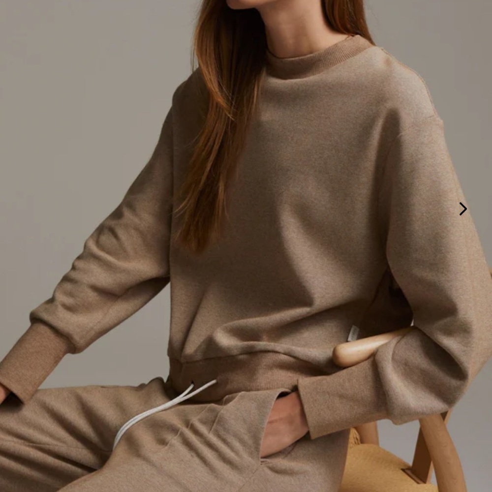 VARLEY Edith Ribbed Pique Sweatshirt